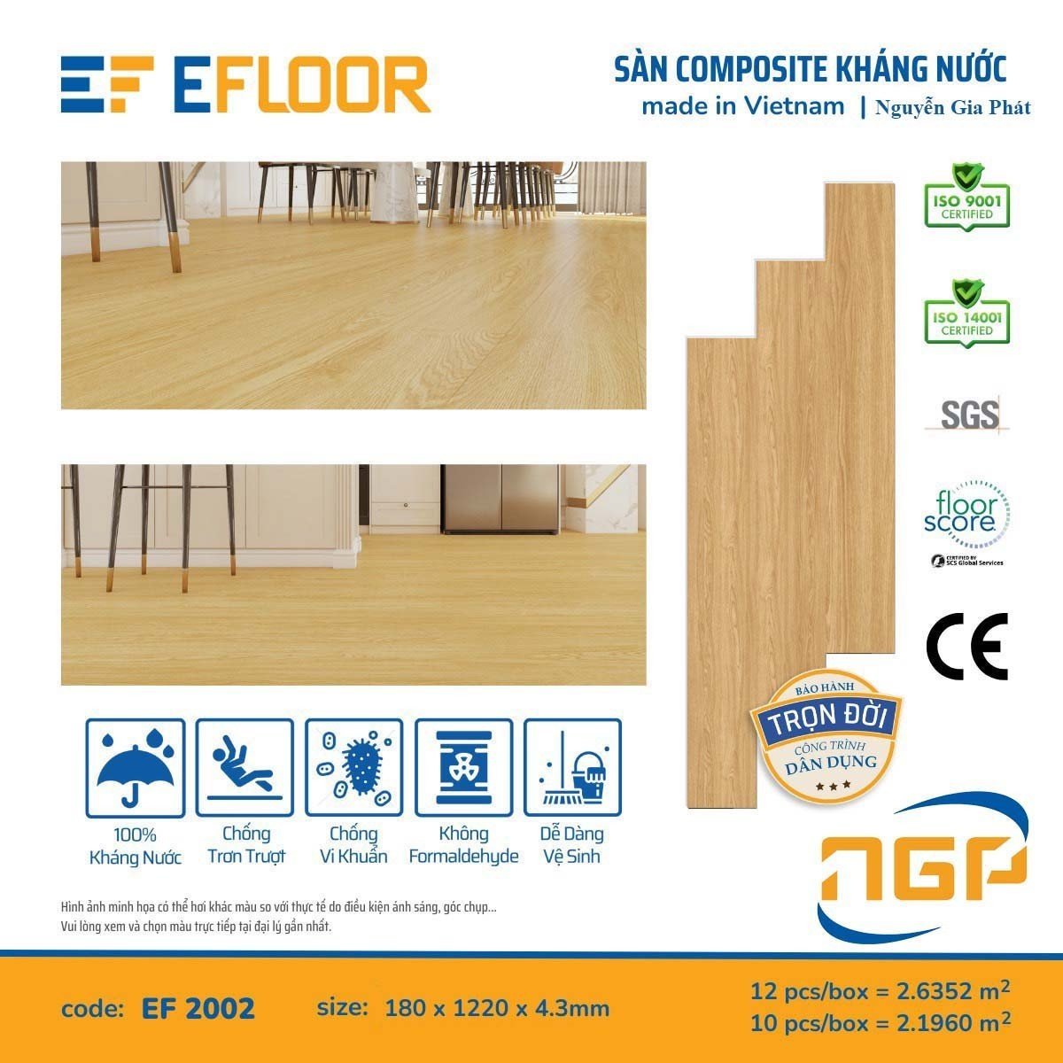 sàn nhựa composite EF 2002